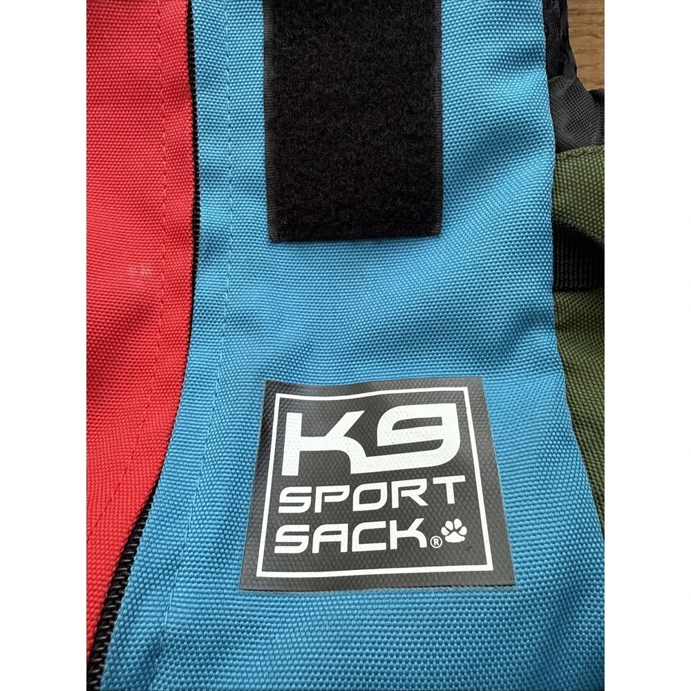 NWOT K9 Sport Sack Air 2 Dog Back Pack Small MultiColor Special Edition Red Blue